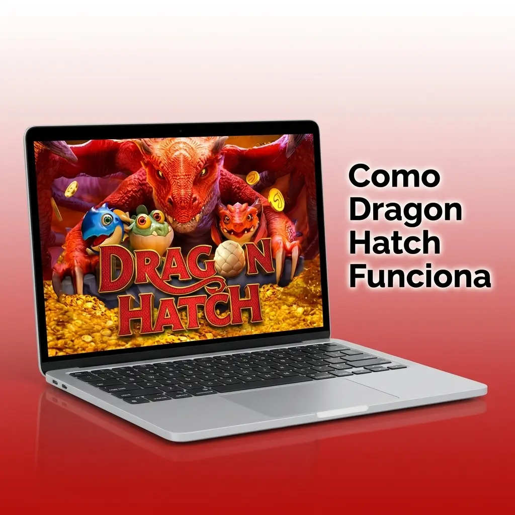 Tela do jogo Dragon Hatch mostrando grade 6x5 com clusters de símbolos e painel de apostas
