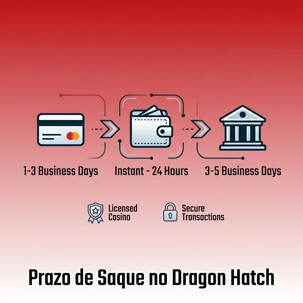 Prazos de saque no Dragon Hatch por método de pagamento: Pix, transferência bancária e carteiras digitais